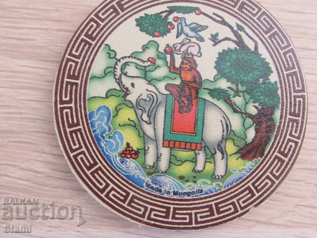 Genuine leather magnet from Mongolia-5 series with price 8.90 BGN | € 4.55 Genuine leather magnet from Mongolia-5 series with price 8.90 BGN | € 4.55