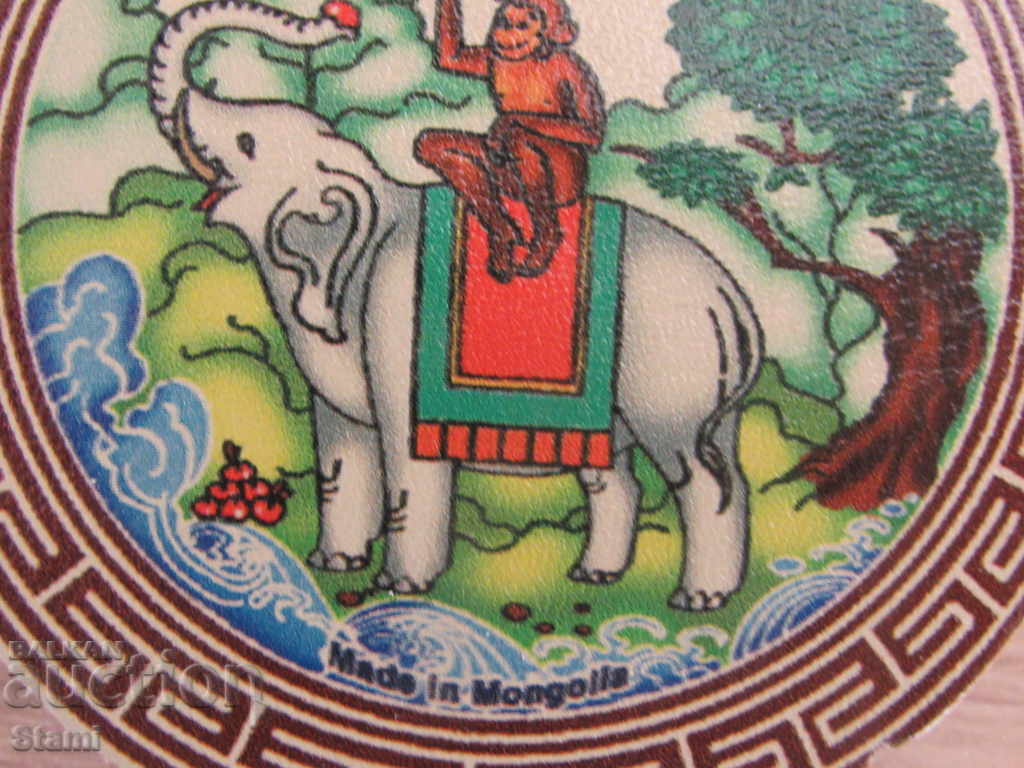 Auction Genuine leather magnet from Mongolia-5 series Auction Genuine leather magnet from Mongolia-5 series