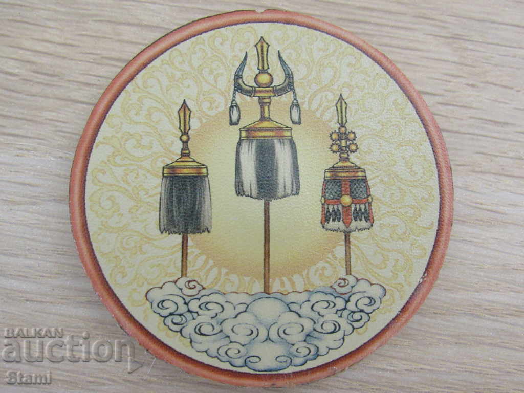 Автентичен кожен магнит от Монголия-серия-5