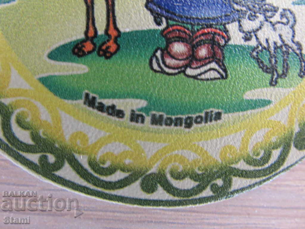 Genuine leather magnet from Mongolia-series-10 - 5 Genuine leather magnet from Mongolia-series-10 - 5