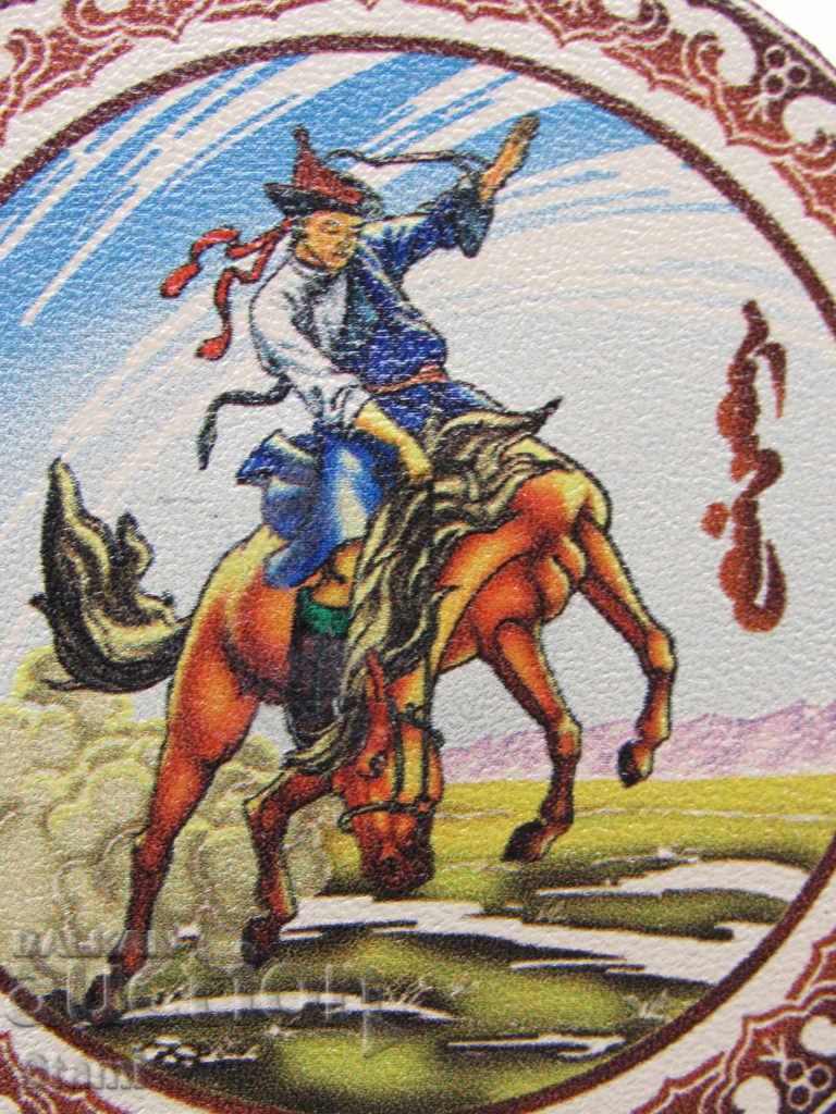 Auction Genuine leather magnet from Mongolia-series-10 Auction Genuine leather magnet from Mongolia-series-10