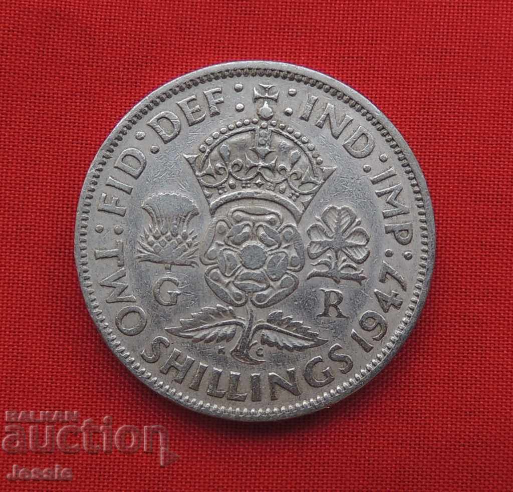 2 Shillings 1947 England 2 Shillings 1947 England