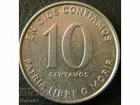 10 центаво 1981, Никарагуа