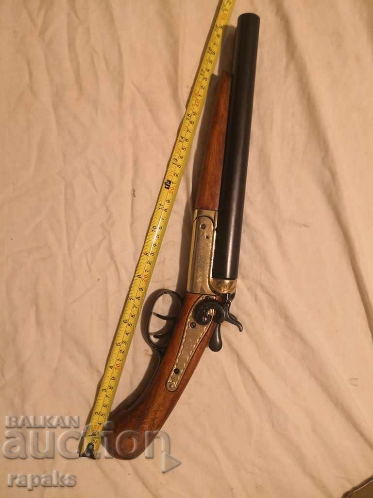 Shortened double-barreled shotgun. Replica of a "cut" rifle, shotgun - 5