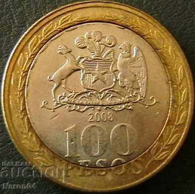 100 песо 2008, Чили