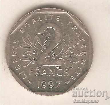 +Франция  2  франка  1997 г.  пчела