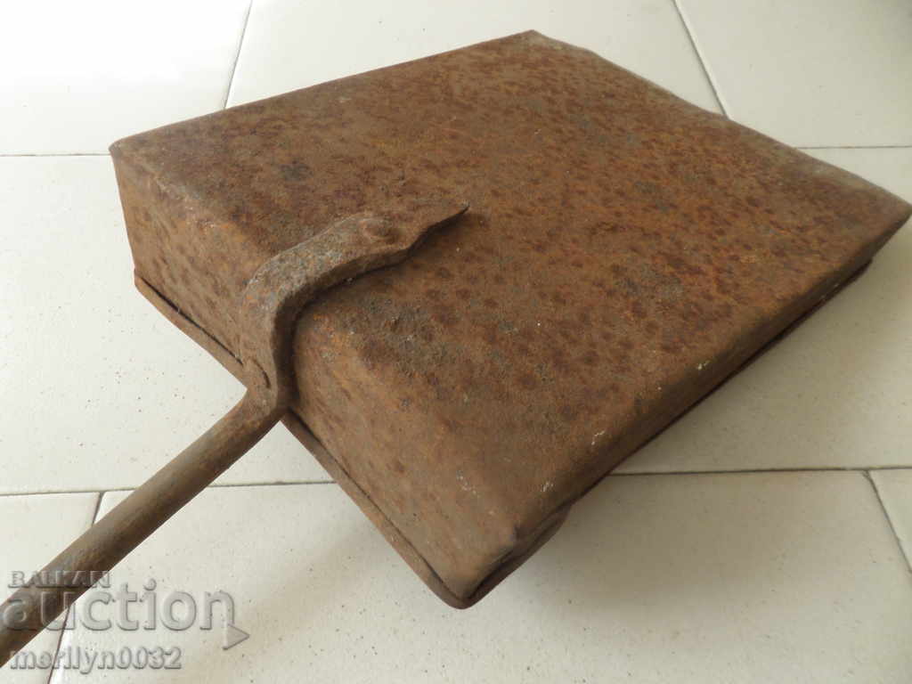 Lopată veche pentru cărbuni din fier forjat - 7