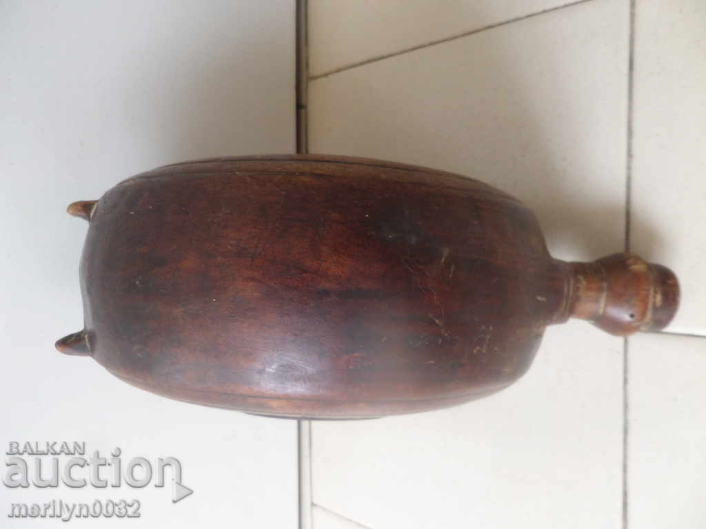 Old wooden vase, wooden bucket, wooden beetle - 7 Old wooden vase, wooden bucket, wooden beetle - 7