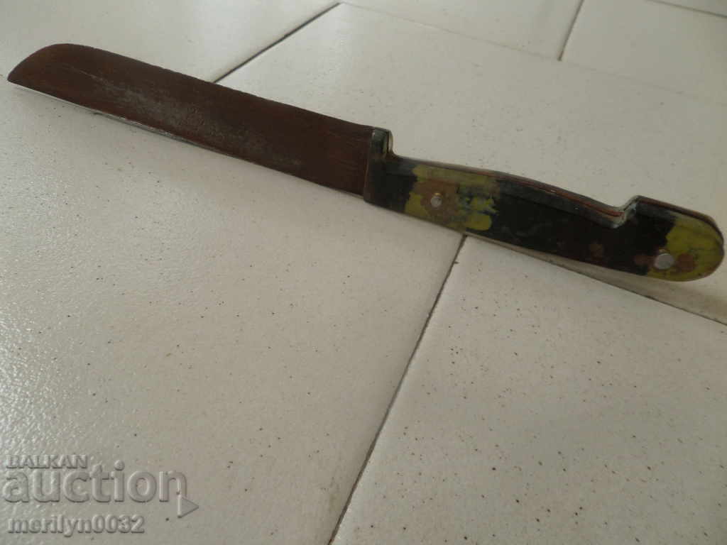 An old knife with a stitch blade edges - 6