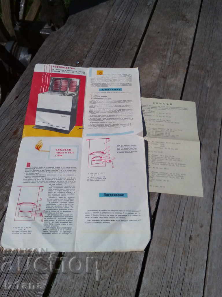 Auction Passenger petrol stove Auction Passenger petrol stove