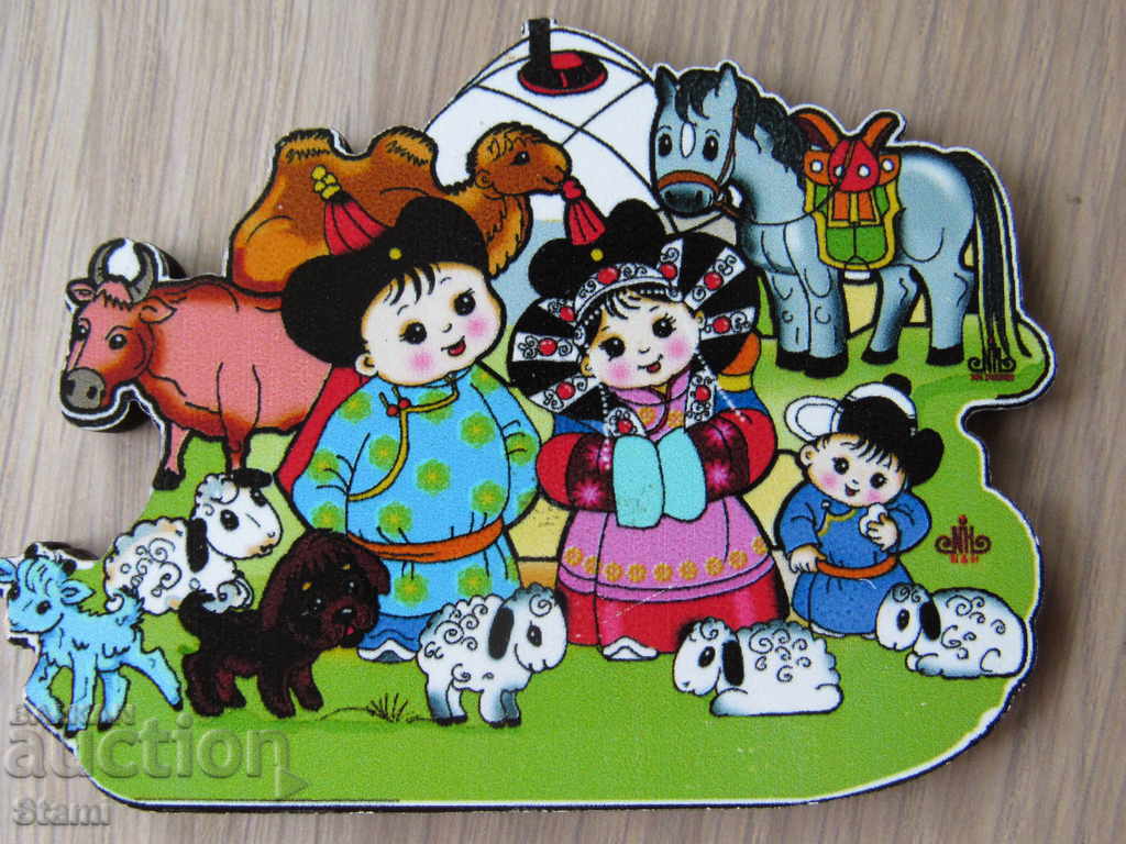 Auction Authentic magnet from Mongolia-series-21 Auction Authentic magnet from Mongolia-series-21