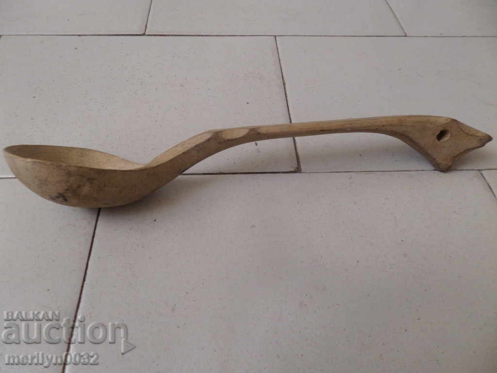 Delivery of Old wooden spoon, ladle, wooden Delivery of Old wooden spoon, ladle, wooden