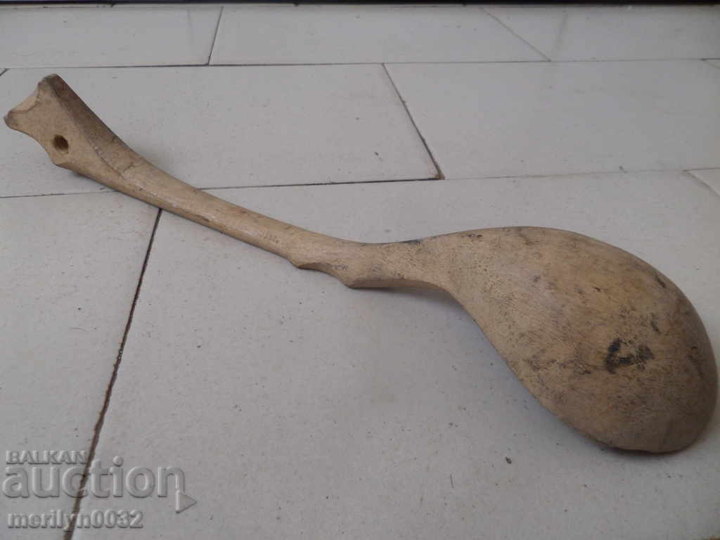 Old wooden spoon, ladle, wooden - 5 Old wooden spoon, ladle, wooden - 5