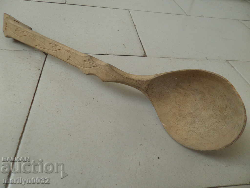 Old wooden spoon, ladle, wooden - 6 Old wooden spoon, ladle, wooden - 6