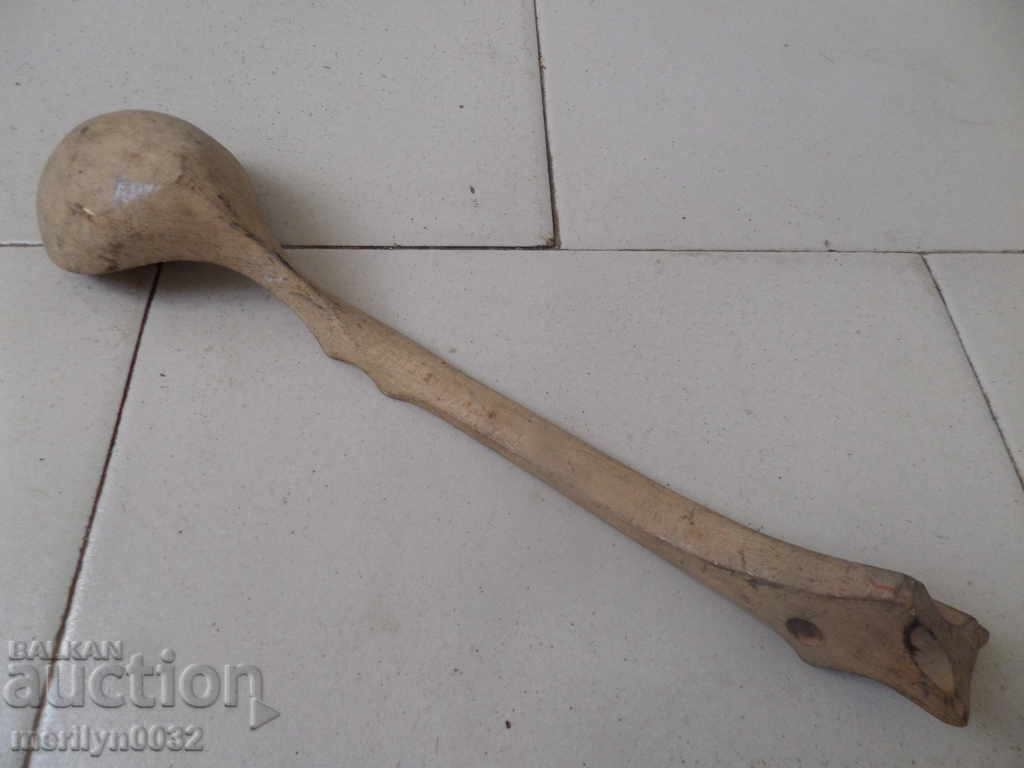 Old wooden spoon, ladle, wooden - 7 Old wooden spoon, ladle, wooden - 7