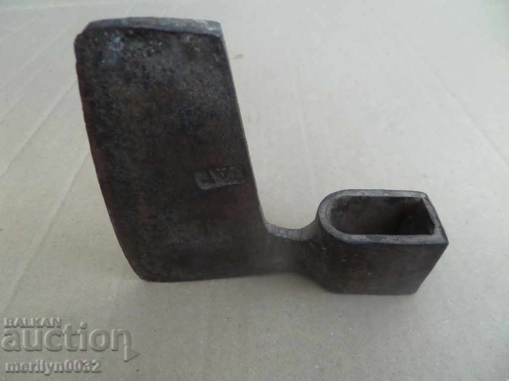 An old ax with a pressed toothed saber hat without a gauze - 5 An old ax with a pressed toothed saber hat without a gauze - 5