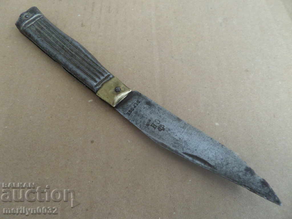 Auction An old knife with manufacturer's seal, knife, dagger, blade Auction An old knife with manufacturer's seal, knife, dagger, blade