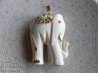 Vechi MEDALION - Aur 585, os, Rubin, Smarald, Safir