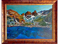 RILA - The Scary Lake with Built, Oil, Canvas