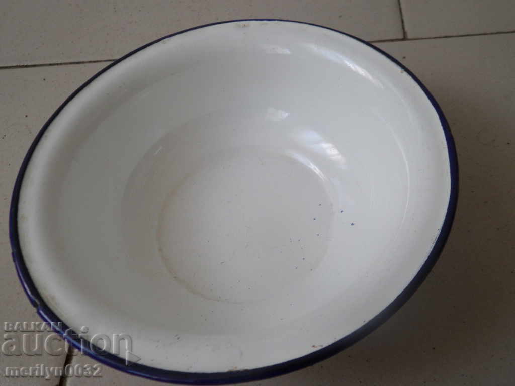Enamel bowl, enamel bowl, basin, basin of Bulgaria