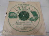 An old vinyl plate for the turntable of the 20th century of the twentieth century