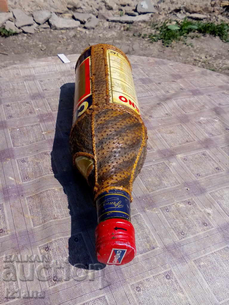 An old lined bottle, a bottle - 6