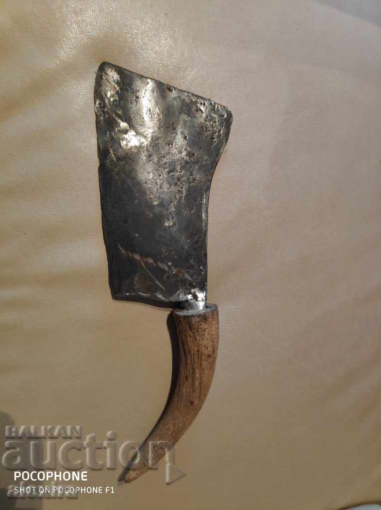 Old forged hammer hilt