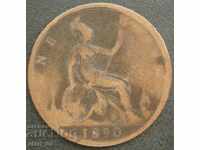 Marea Britanie Penny 1890