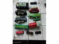 Lot of toy trains
