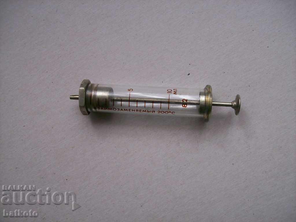 Glass syringe 10 cc