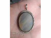 Silver Pendant Pendant with Agate