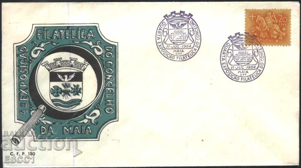 Imprimarea specială a plicurilor Expoziție filatelică Stema 1964 Portugalia