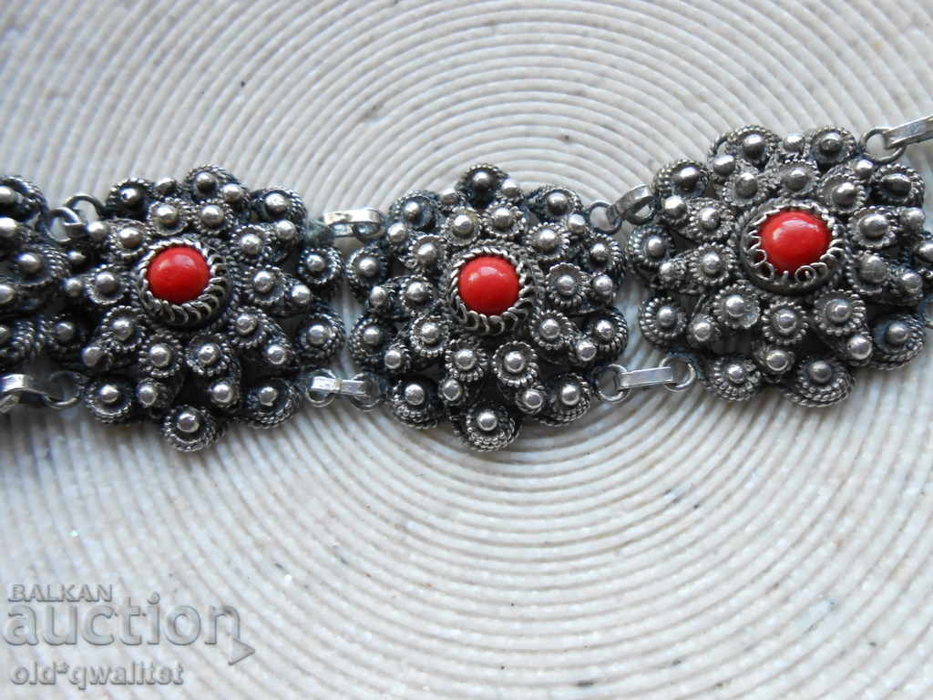 Delivery of Wonderful old SILVER GRAY, Coral, Coral, filigree Delivery of Wonderful old SILVER GRAY, Coral, Coral, filigree