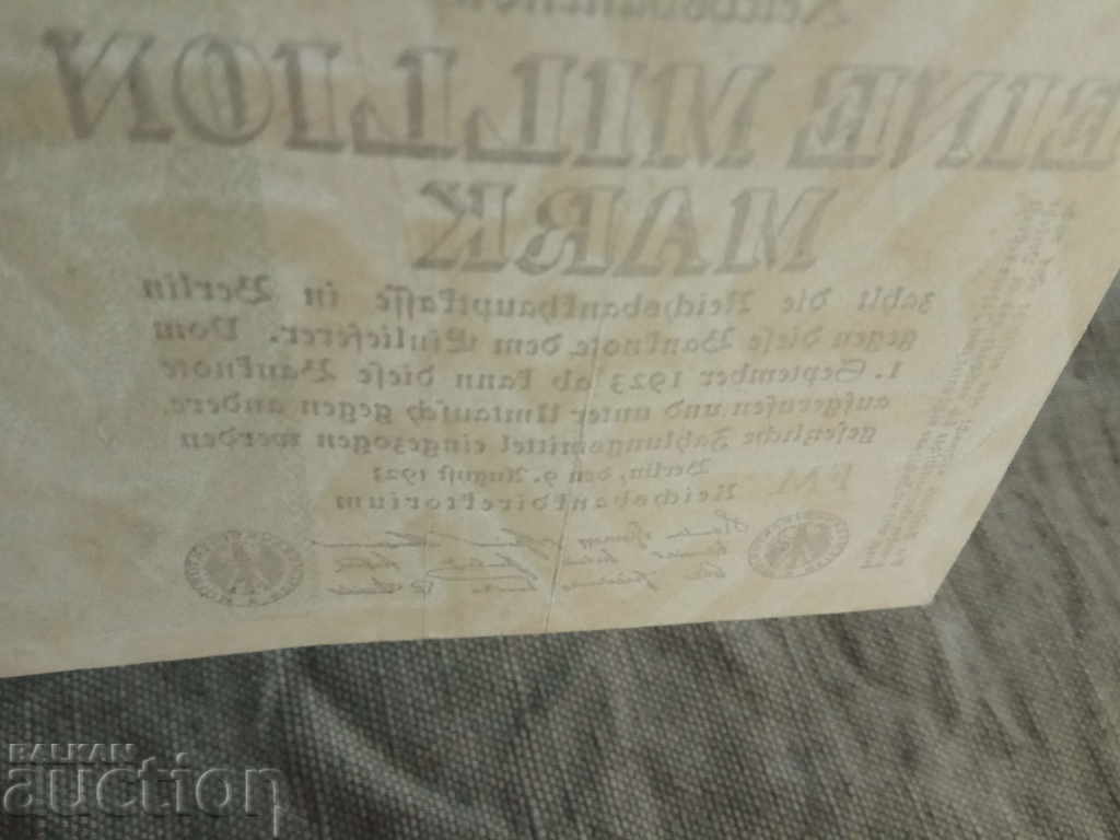 Auction 1 million marks 1923 Auction 1 million marks 1923