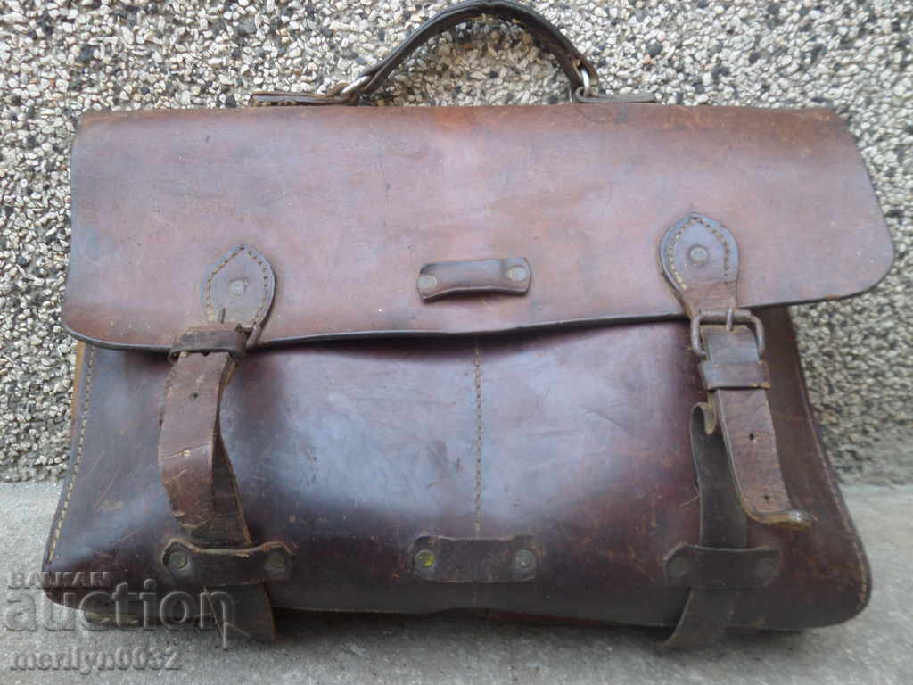 Παλιά πορτοφόλι δερμάτινη τσάντα WW1 werlet kemmer πορτοφόλι