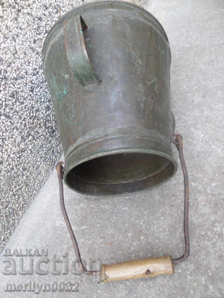 Delivery of Bucket measure for brandy 1925 year güm jug copper copper vessel bucket Delivery of Bucket measure for brandy 1925 year güm jug copper copper vessel bucket