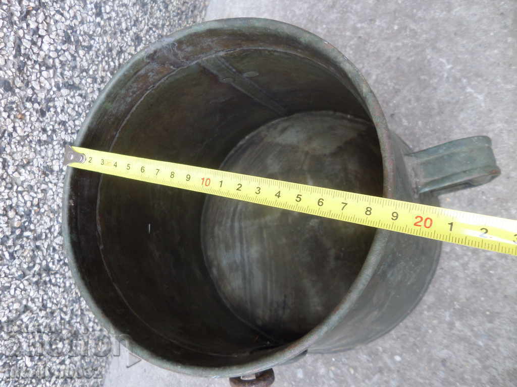 Bucket measure for brandy 1925 year güm jug copper copper vessel bucket - 7 Bucket measure for brandy 1925 year güm jug copper copper vessel bucket - 7