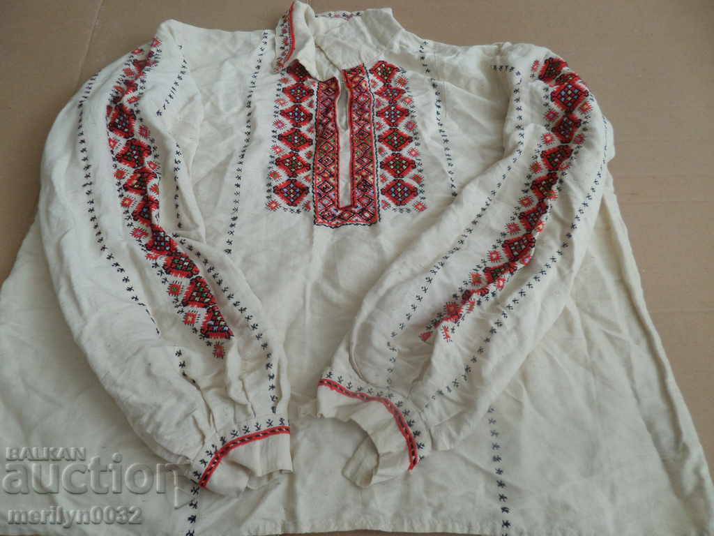 Licitație Cămașă veche autentică brodata Kenar wear broderie