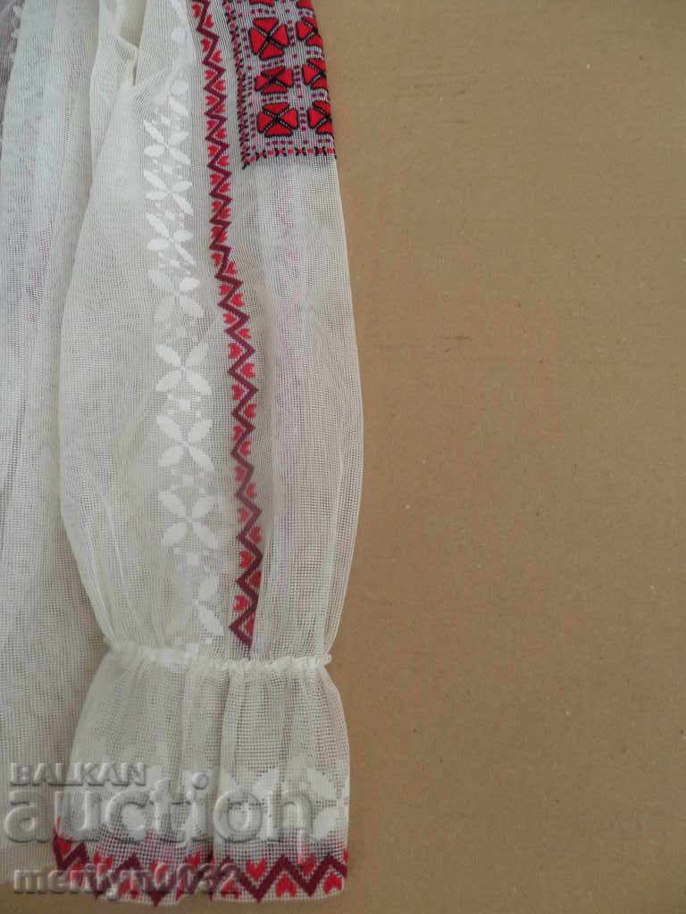 Old authentic embroidered shirt tulle costume embroidery - 6 Old authentic embroidered shirt tulle costume embroidery - 6