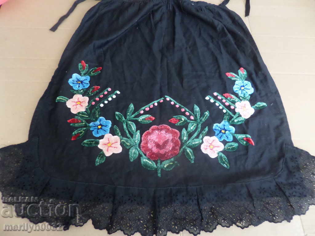 Old woven embroidered towel embroidered apron costume Old woven embroidered towel embroidered apron costume