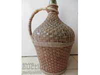 Old glass bottle damajana bash wine bottle brandy vessel
