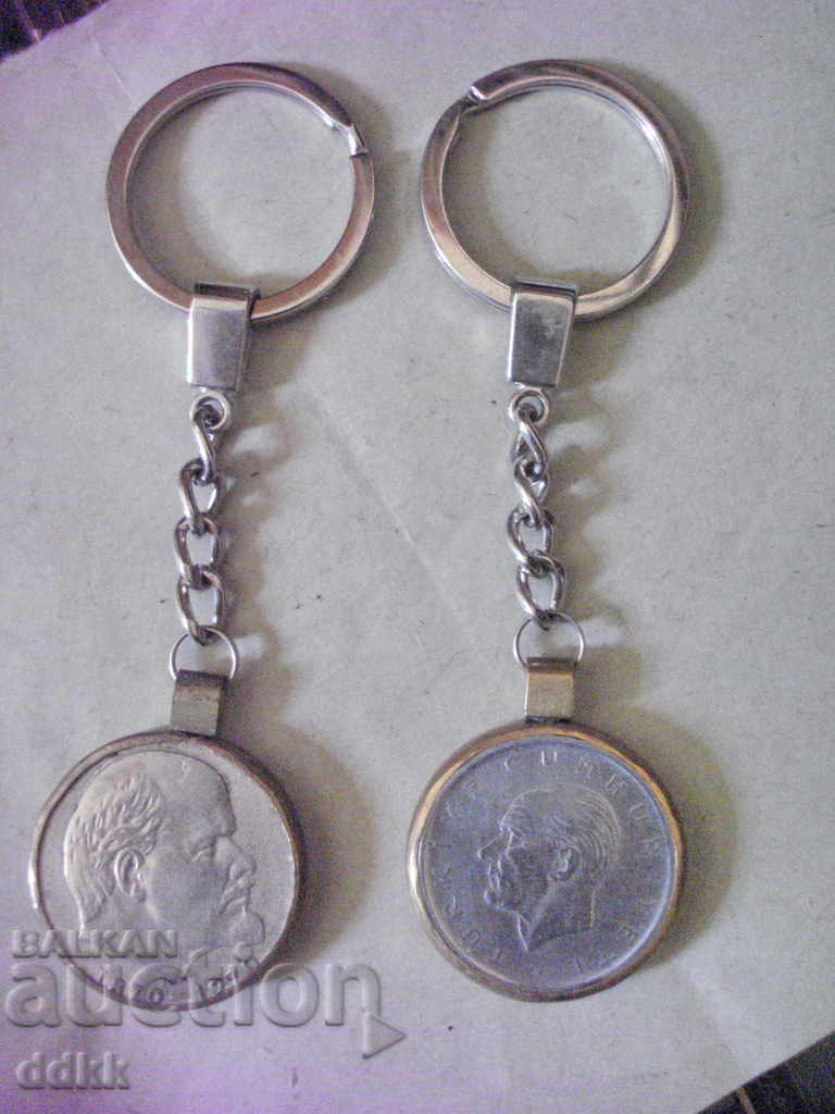 Old coins - key chains