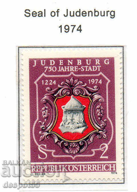 1974. Austria. 750 de ani în orașul Yudenburg.