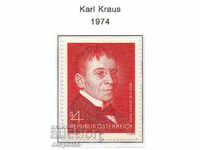 1974. Αυστρία. Karl Kraus - Αυστριακός συγγραφέας και δημοσιογράφος.