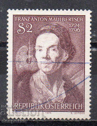 1974. Austria. Josef Schöffel - German artist and engraver.