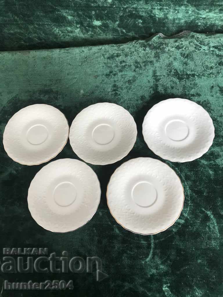 LOT Plates porcelain dishes, "D.110mm.bg, bone china