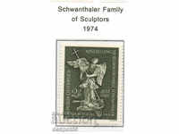 1974. Αυστρία. Έκθεση - Γλυπτά του Schwanthaler.