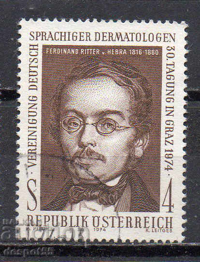 1974. Αυστρία. Ferdinand von Hebra, ψυχολόγος και δερματολόγος.