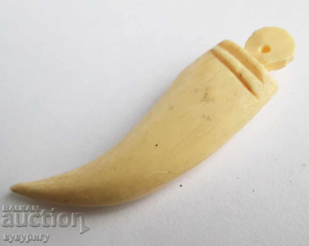 Delivery of Old pendant amulet pendant "tooth" from bone Delivery of Old pendant amulet pendant "tooth" from bone