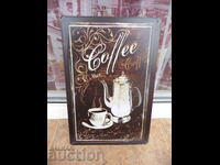 Metal plate coffee mug coffee mug coffee picture cafe